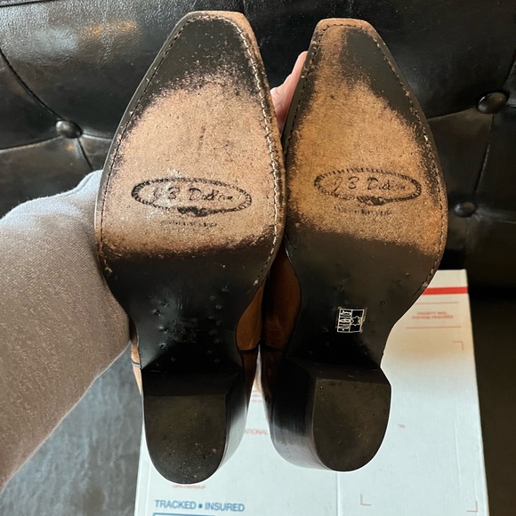 J.B. Dillon Women’s Brown Leather Western Boots - Picture 6 of 7